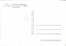 MODERN CARD the Camfrout Hospital the river of the Hospital and the Parish church