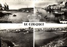 CPM Bretagne Le Conquet Le Port et le Plage de la ville maritime 