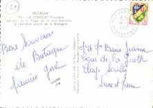 CPM Bretagne Le Conquet Le Port et le Plage de la ville maritime 