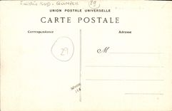 VINTAGE POSTCARD Concarneau the Beach of White Sands