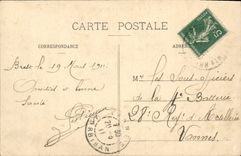 VINTAGE POSTCARD Brest the Large Bridge Boats