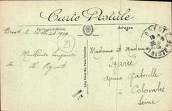 VINTAGE POSTCARD Brest rampets and the Port Commercial