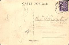 VINTAGE POSTCARD Audierne View the Church