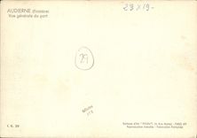 VINTAGE POSTCARD Audierne View of the Port Boats