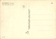 MODERN CARD Audierne View of the Port