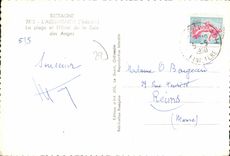 MODERN CARD Brittany Aberwrach the Beach And the Hotel Of Bay Of the Angels