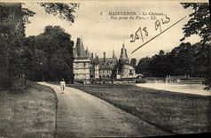 CPA Maintenon Le Chateau Vue Prise Du Parc