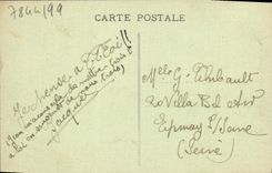 POSTAL Castle De Maintenon de la VENDIMIA el cuarto de señora de Maintenon