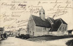 POSTAL Gil de la VENDIMIA la iglesia