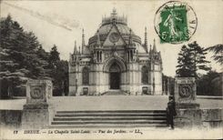 CPA Dreux La Chapelle Saint Louis Vue Des Jardins