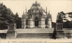 CPA Dreux La Chapelle Saint Louis Vue Des Jardins