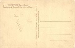 CPA Chartres Interieur De La Cathedrale La nef et le choeur