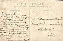 El monumento de Chartres de la POSTAL de la VENDIMIA levantó con la gloria de Pasteur en la memoria de sus experimentos en rabia carbonosa de la vacunación