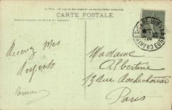 La catedral de Chartres de la POSTAL de la VENDIMIA entró del estribillo