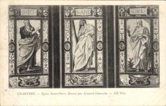 CPA Chartres Eglise Saint Pierre Emaux Par Leonard Limousin