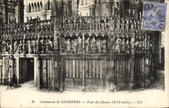 CPA Cathedrale De Chartres Tour Du Choeur