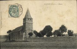 Leznas de la POSTAL de la VENDIMIA la iglesia