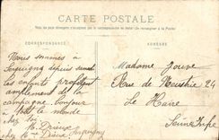 VINTAGE POSTCARD Serquigny Places Of the Old Bridge