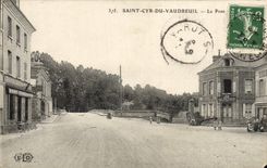 CPA Saint Cry Du Vaudreuil Le Pont Cafe Restaurant