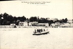 CPA De Rouen Au Havre A Bord Du Fellx Faure Le Bac De Quillebeuf Bateau