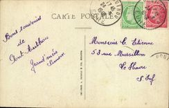 VINTAGE POSTCARD Audemer Bridge the War memorial Militaria