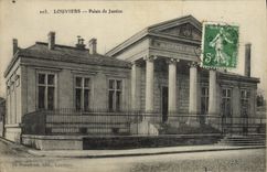 VINTAGE POSTCARD Louviers Law courts