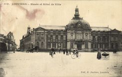 VINTAGE POSTCARD Louviers Museum And Town hall