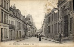 VINTAGE POSTCARD Louviers the Town hall