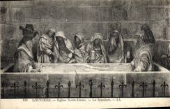 VINTAGE POSTCARD Louviers Notre Dame Church the Sepulchre