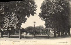 VINTAGE POSTCARD Louviers the Place Of the Republic