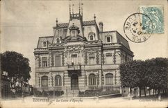 VINTAGE POSTCARD Louviers the Savings bank