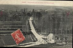 CPA Gasny Vue Generale Prise De La Cote De La Roche Guyon