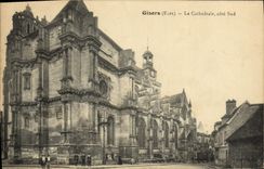 VINTAGE POSTCARD Gisors the Cathedral Southern part