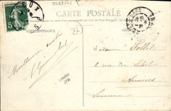 VINTAGE POSTCARD Evreux Law courts Street Josephine
