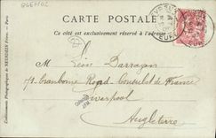 Opinión de Evreux de la POSTAL de la VENDIMIA tomada del bulevar del oeste