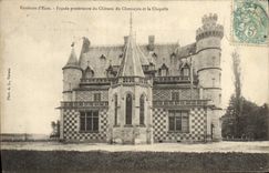 CPA Environs d'Ecos Facade Posterieure Du Chateau Du Chesnayes Et La Chapelle