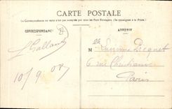 POSTAL Corneville de la VENDIMIA en Risle el mesón de moda del país de las Belces