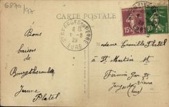 VINTAGE POSTCARD Bourgtheroudle Main street