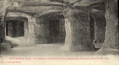 CPA Petit Andely Les Casemates de Chateau Gaillard supportees par douze gros Pilliers du 12eme Siecle
