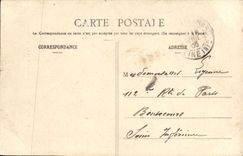 VINTAGE POSTCARD Andelys the Town hall and the Statue of Chick