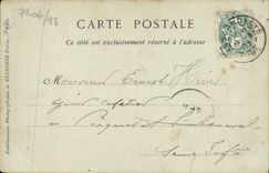 Iglesia grande de Andely Notre Dame de la POSTAL de la VENDIMIA el cubo vista del órgano del estribillo