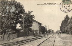 CPA La Normandie Environs de Louviers Autheuil Gare 