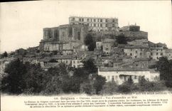 VINTAGE POSTCARD Grignan Castle restauro Overall picture at the South