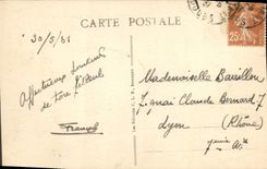 VINTAGE POSTCARD Besancon Les Bains Seen from of the Bell-tower Saint Pierre