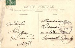 VINTAGE POSTCARD Besancon into Frank Count Besancon