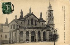 VINTAGE POSTCARD Periguex the Holy Gate of the Cathedral Face