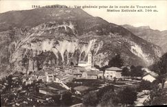 VINTAGE POSTCARD Clans View Taken of the vault of Tournairet Estival Station