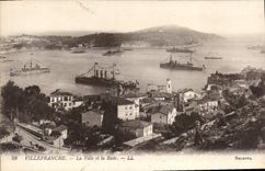 CPA Villefranche La Ville et la Rade Bateaux