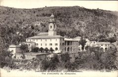 VINTAGE POSTCARD Sanctuary of Laghet Overall picture of the Monastery