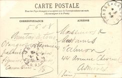 POSTAL de la VENDIMIA grasa el districto Sainte Lorette